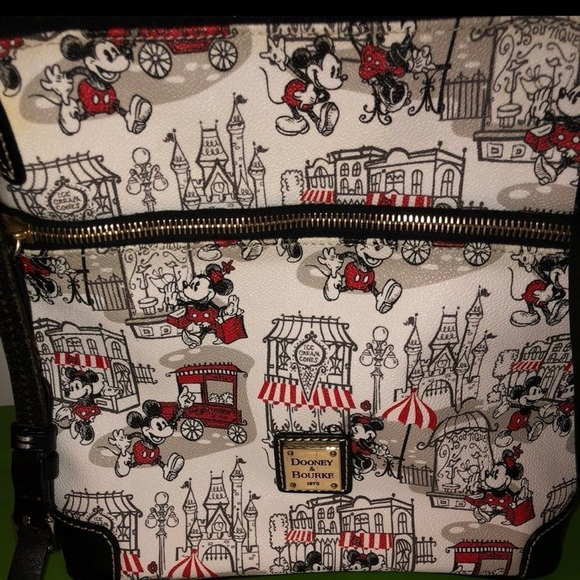 Dooney & Bourke Crossbody Bag - Black, Red, and White - Picture 2 of 5